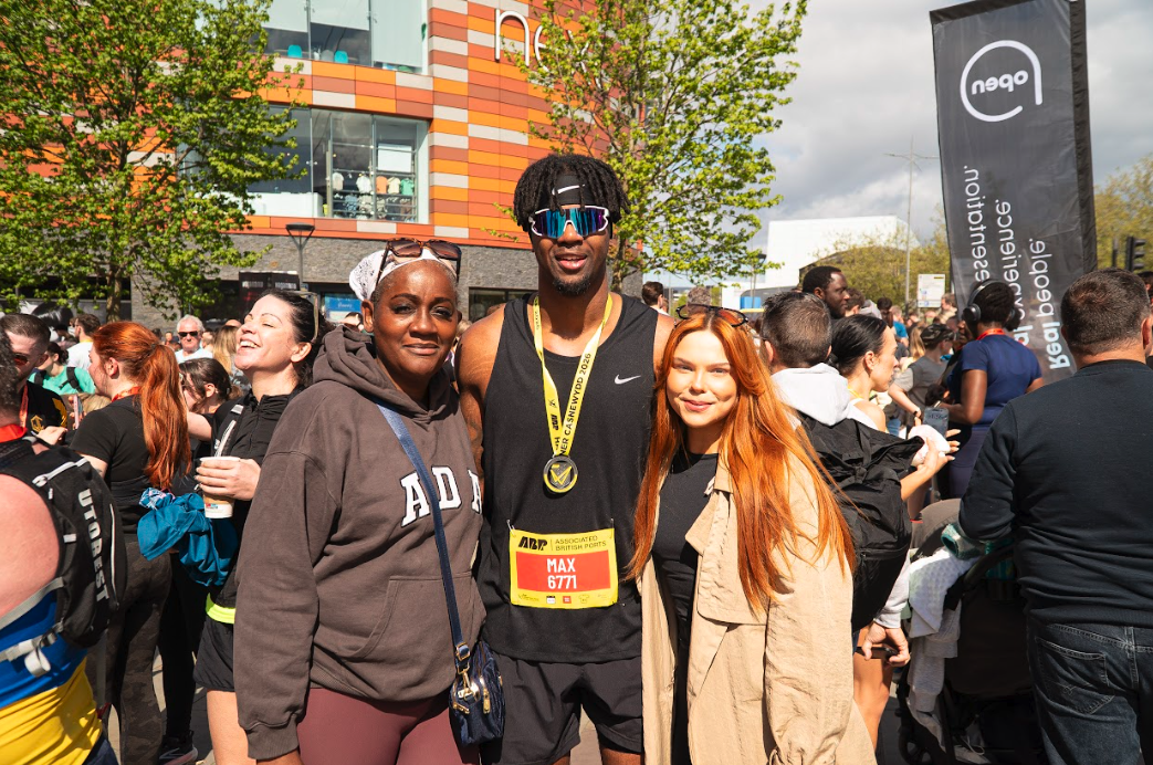 Max Williams at the Newport Marathon